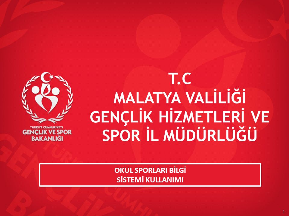 T C MALATYA VALİLİĞİ GENÇLİK HİZMETLERİ VE SPOR İL MÜDÜRLÜĞÜ ppt indir